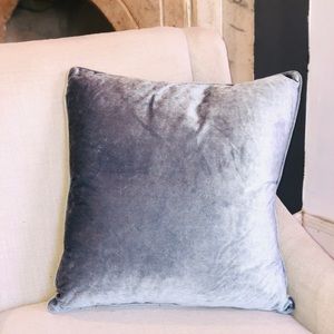 Pair of Powder Blue Velvet Pillow Covers